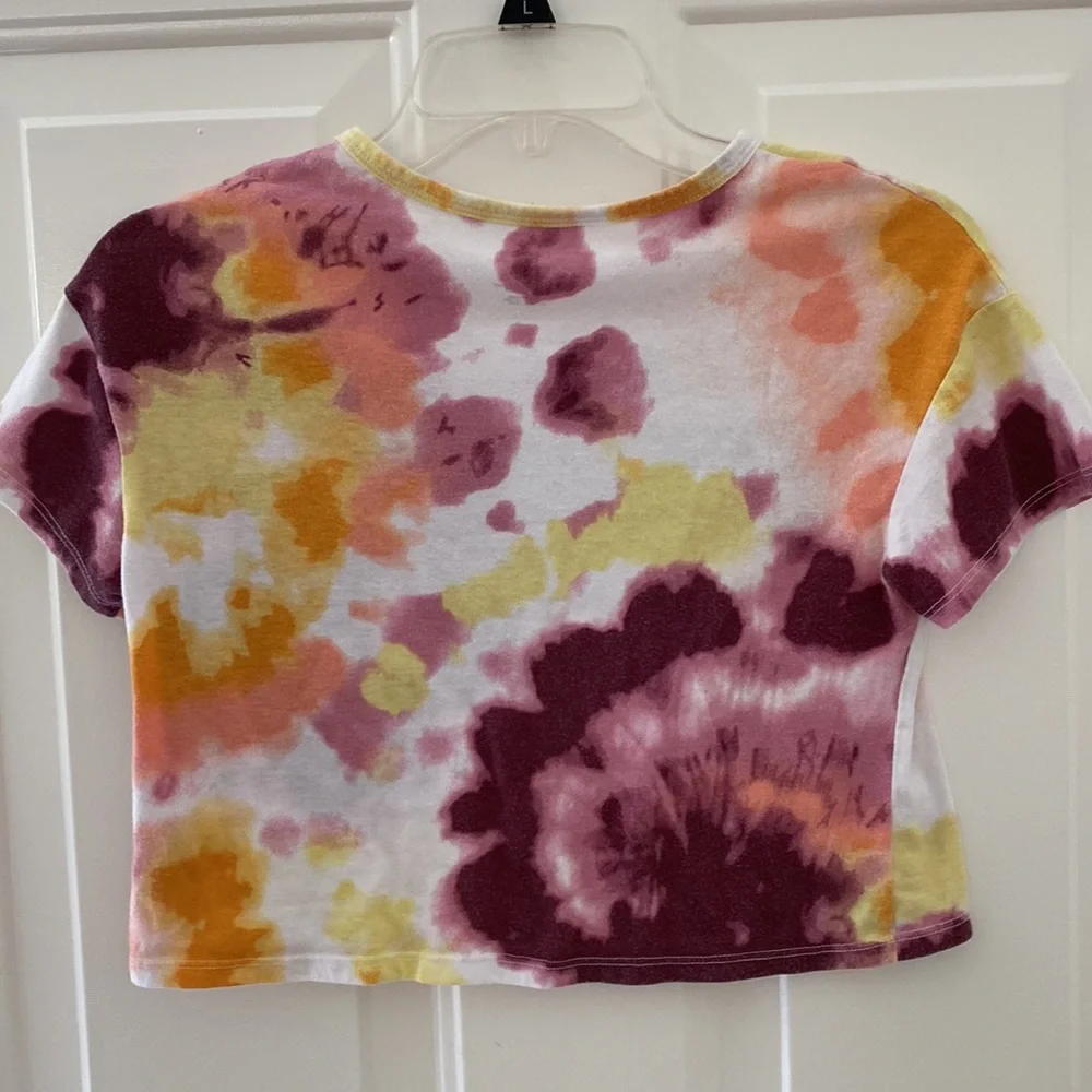 Justice Stranger Things Glitter Tie Dye Tee Shirt. Size Small